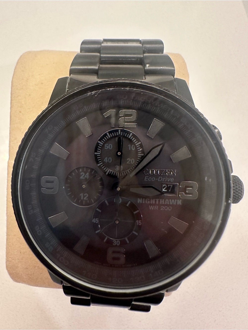 Citizen Black Stainless Steel Chronograph Watch